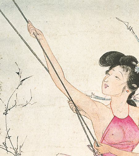 广汉市-胡也佛的仕女画和最知名的金瓶梅秘戏图